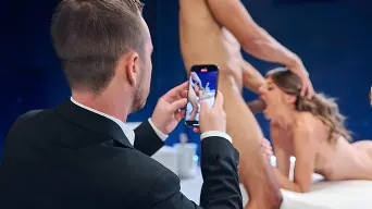 Jessie in 'And Woody: Fit Hotwife Gets Stretched Out In Front Of Hubby'